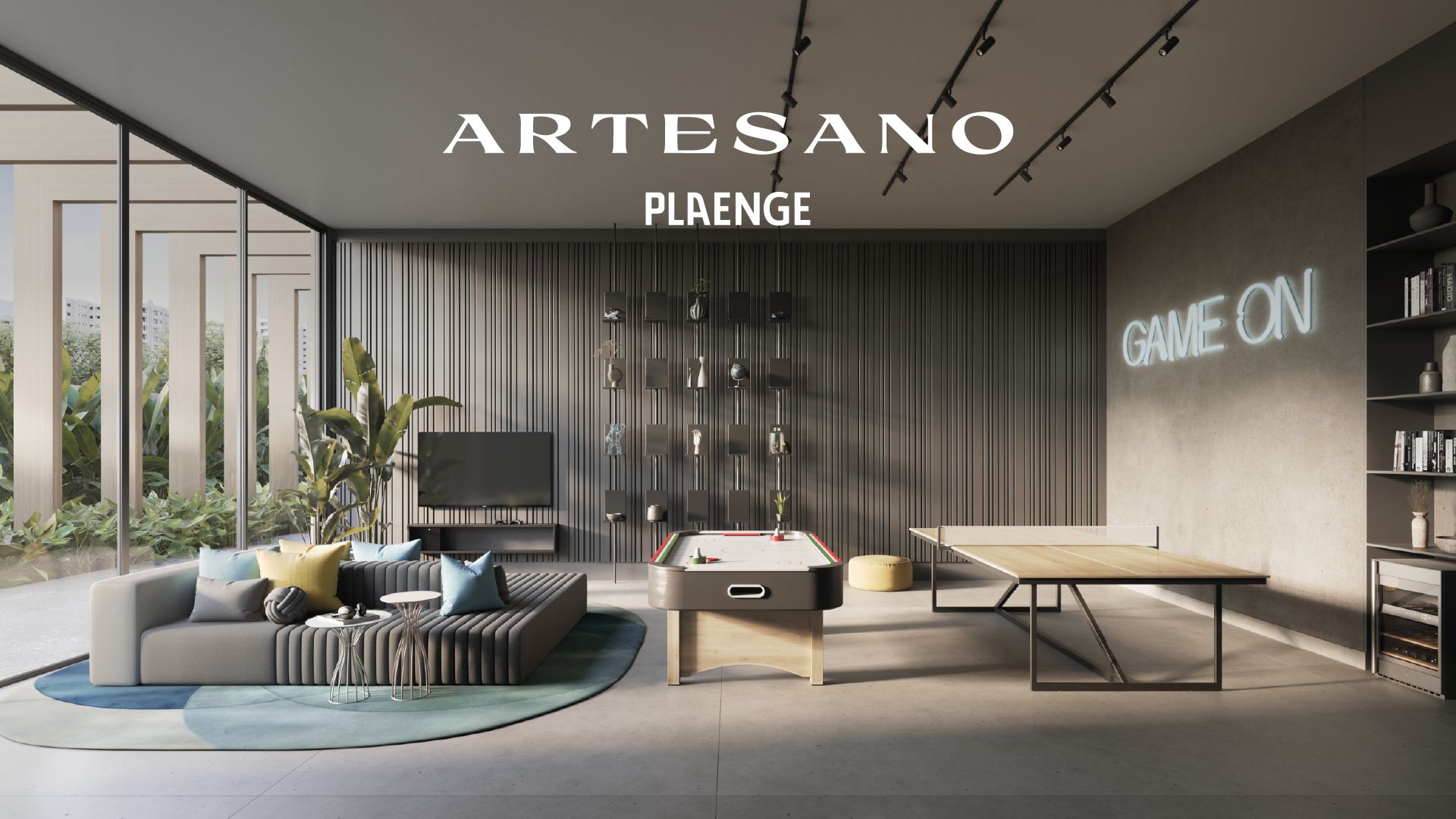 Perspectiva do Apartamento - Apartamento na planta à venda, Edifício Artesano, 346m² úteis, 4 suítes, 4 vagas - Alto da Gleba Plahano- Gleba Fazenda Palhano, Londrina, PR | Taive